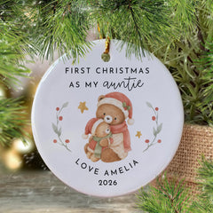 Personalised First Christmas Ornament, Family Christmas Gift