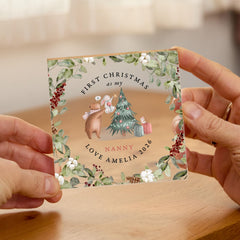 Personalised First Christmas as Nanny Keepsake, New Nanny Christmas Gift