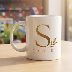 Personalised Initial & Name Mug Birthday Christmas Mother's Day Personalised Coffee Cup