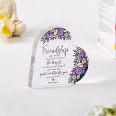 Personalised Best Friend Gift, Acrylic Plaque Birthday Gift for Friendship
