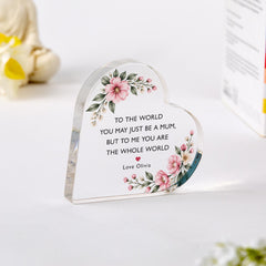 Personalised Mum Gift Acrylic Plaque, Custom Mother's Day  Birthday Gift