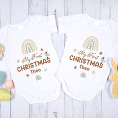 Personalised Baby's First Christmas Baby Vest, My First Christmas Bodysuit, Newborn Gift