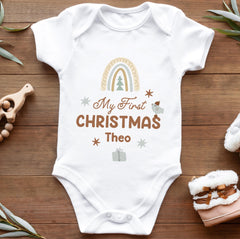 Personalised Baby's First Christmas Baby Vest, My First Christmas Bodysuit, Newborn Gift