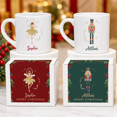 Personalised Kids Christmas Mug With Named Gift Box, Nutcracker, Sugar Plum Fairy Ballerina