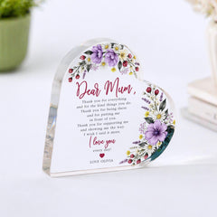 Personalised Mum Acrylic Plaque Gift, Thank You Mother's Day Birthday Gift for Mummy