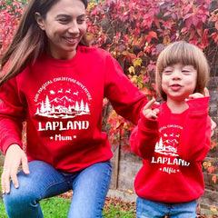 Personalised Lapland Christmas Jumper, Matching Family Christmas Sweatshirt, Kids and Adults