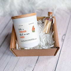 Life Is Tough But So Are You Candle Gift Box For Her Him Encouragement Gift Thinking Of You Gifts Get Well Soon Sympathy