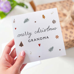 Merry Christmas Grandma Card To My Wonderful Grandma Card Xmas Gift Card Greeting Card To My Grandma Happy Xmas For Her