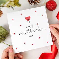 Mother's Day Card Cute Heart Design Thoughtful Gift for Mum Grandma Nanny Special Keepsake Card for Her Mummy Mama Auntie Grandma Nanny Nan