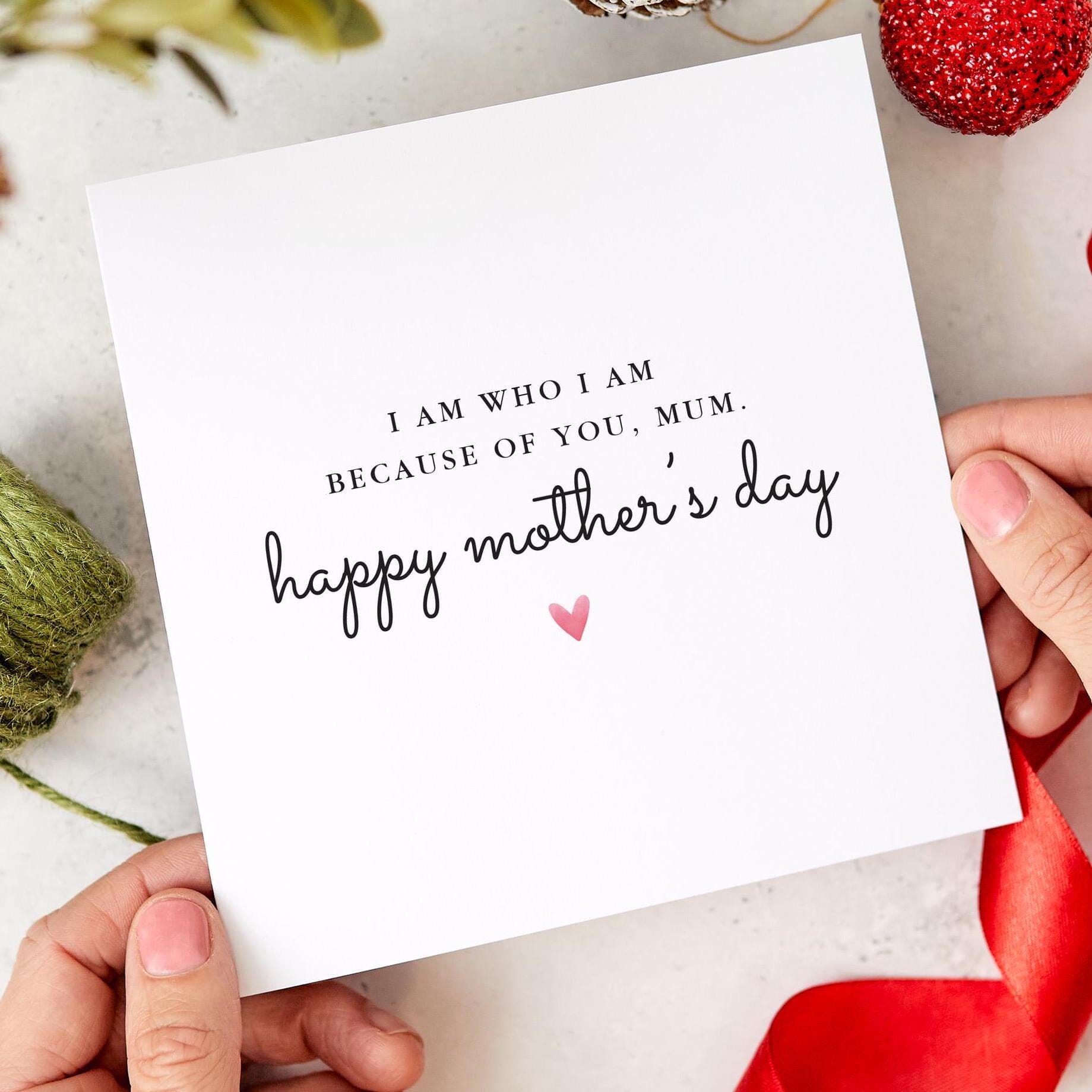 Mum's heartfelt Mother's Day card for a special Mum Appreciation Gift to Celebrate her love and strength Gift Card for Mummy Love You Mama