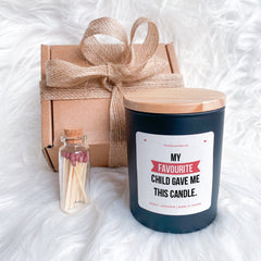 My Favourite Child Gave Me This Candle Scented Soy Wax Vegan Candle, Mother's Day Gift For Mum Mummy Mama