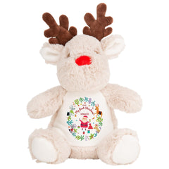 My First Christmas toy 1st Xmas Gift for baby boy girl nephew niece grandson granddaughter son daughter Cute Reindeer Teddy plush present