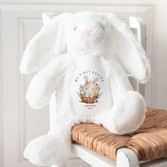 My First Easter Bunny Soft Toy – Personalised Plush Gift for Baby Girl or Boy Nephew Niece Son Daughter Grandson