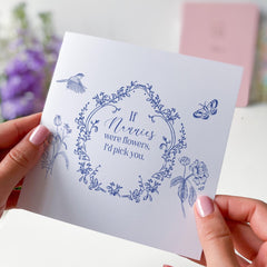 Nanny Birthday Card Grandma Mother's Day Floral Grandparent Card If Nannies Were Flowers I'd Pick You Thoughtful Gift
