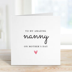 Nanny Card Thoughtful Gift for Nanny Mother's Day Birthday Card for Nanny Appreciation Keepsake Card for Special Grandmother Mothers Day