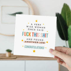 New Job Card Funny Congratulation Card For Colleague Good Luck Motivation Card For New Job  Greeting Fun Card For New Beginnings