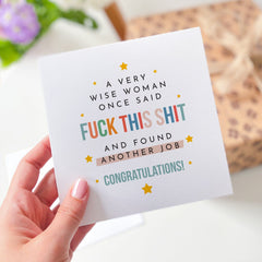 New Job Card Funny Congratulation Card For Colleague Good Luck Motivation Card For New Job  Greeting Fun Card For New Beginnings