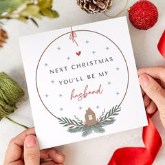 Next Christmas You Will Be My Husband Gift Card For Boyfriend Fiancee First Christmas Engaged Future Husband