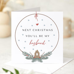 Next Christmas You Will Be My Husband Gift Card For Boyfriend Fiancee First Christmas Engaged Future Husband