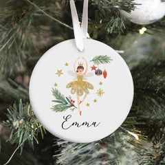 Nutcracker or Ballerina Christmas Ornament with Name Gift for Boy Girl Son Daughter Grandson Granddaughter Nephew Niece Keepsake Gift