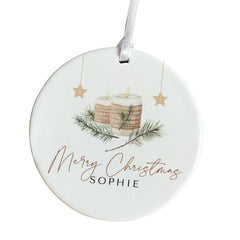 Ornament with Elegant Design Personalised with Names Custom Keepsake for Friends, Family, and Special Occasions Featuring Your Names