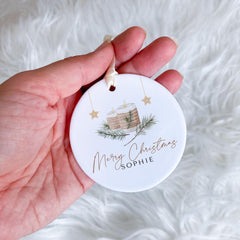Ornament with Elegant Design Personalised with Names Custom Keepsake for Friends, Family, and Special Occasions Featuring Your Names