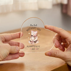 Our First Mother's Day Gift Personalised Acrylic Plaque for Mummy Baby Custom New Mum Keepsake