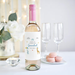 Personalised 1st Father’s Day Gift for Grandad Wine or Prosecco Label Keepsake Gift Baby Gift from Grandchild Sentimental Bottle Sticker