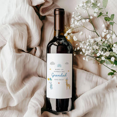 Personalised 1st Father’s Day Gift for Grandad Wine or Prosecco Label Keepsake Gift Baby Gift from Grandchild Sentimental Bottle Sticker