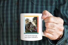 Personalised Auntie Photo Mug – Custom Gift for Uncle or Auntie from Nephew – Fun Birthday, Christmas or Thank You Present