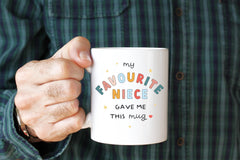 Personalised Auntie Photo Mug – Custom Gift for Uncle or Auntie from Nephew – Fun Birthday, Christmas or Thank You Present