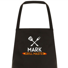 Personalised BBQ Apron For Men / Grill Master / Kitchen Barbecue Cooking Gift For Him Dad / Chef Husband Christmas Birthday Father's Day
