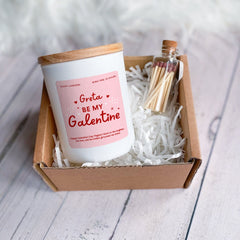 Personalised Be My Galentine Candle Gift For Friend Her Him Soy Wax Candle Vegan