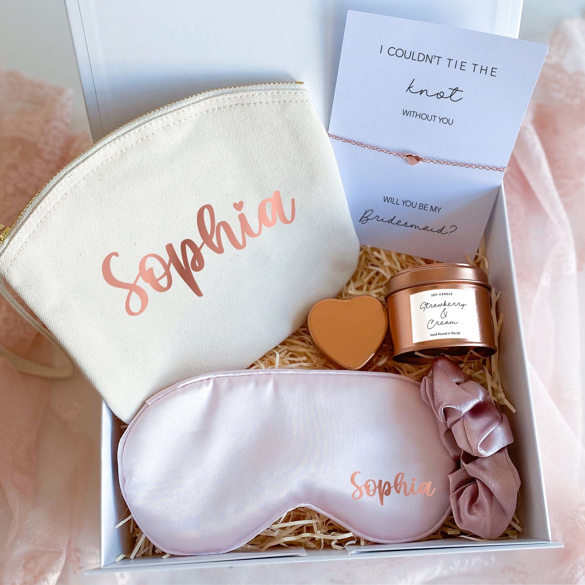 Personalised Bridesmaid Proposal Set Will You Be My Bridesmaid Set
