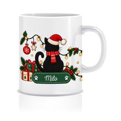Personalised Cat Owner Christmas Mug, Cat Lover Gift