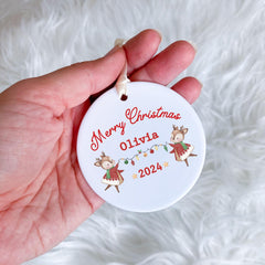 Personalised Christmas Ornament for Kids Xmas Keepsake Bauble Gift For Daughter Son Grandchildren Nephew Niece Grandson Grandchildren