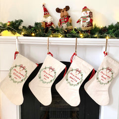 Personalised Christmas Stocking with a name Xmas Gift For Kids Boy Or Girl Gift for son daughter grandson granddaughter nephew niece