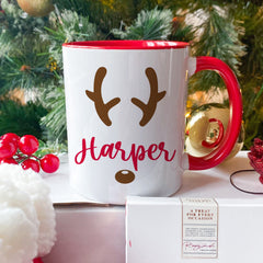 Personalised Cosy Christmas Gift Set with Fluffy Slipper Socks Chocolate Mug Hygge Gift Box