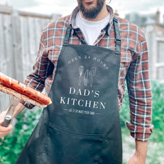 Personalised Dad Apron / Funny Cooking Gift / Custom Name Kitchen Birthday Father’s Day Present