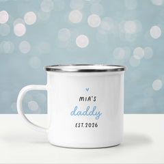 Personalised Daddy Mug, Custom New Dad Gift, Est Year Father's Day Keepsake