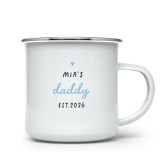 Personalised Daddy Mug, Custom New Dad Gift, Est Year Father's Day Keepsake
