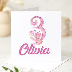 Personalised Dinosaur Design Birthday Card for Son Daughter Grandchild Any Age Name Card for Girl Boy Cute Dino Lover 5th 6th 7th 8th 9th