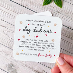 Personalised Dog Dad Valentine’s Day Mug – Funny Valentine Present for Pet Lover