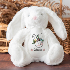 Personalised Easter Toy With Name Bunny 35 Cm Baby First Easter Keepsake 1st Gift