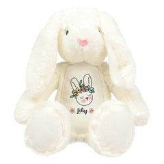 Personalised Easter Toy With Name Bunny 35 Cm Baby First Easter Keepsake 1st Gift