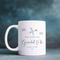 Personalised Father's Day Mug for Grandad to - be Cute Balloon Design Gift from Baby Bump First Fathers Day Keepsake from Grandchild or Bump