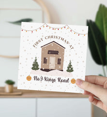 Personalised First Christmas At New Home Card With Address Gift Card Move New Home 1St Christmas Newly Married Card