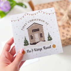 Personalised First Christmas At New Home Card With Address Gift Card Move New Home 1St Christmas Newly Married Card