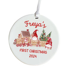 Personalised First Christmas Ornament 1st Xmas Bauble Baby’s First Christmas Tree Decoration Holiday Keepsake