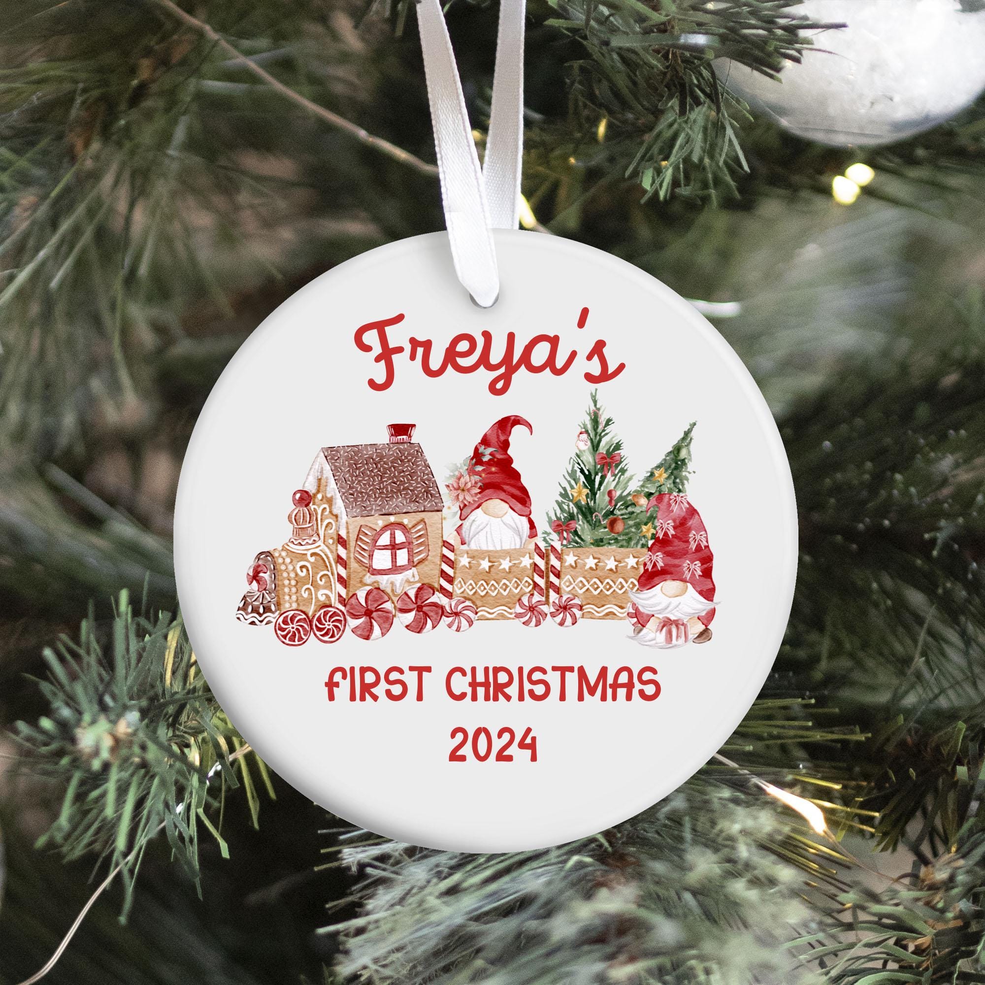 Personalised First Christmas Ornament 1st Xmas Bauble Baby’s First Christmas Tree Decoration Holiday Keepsake